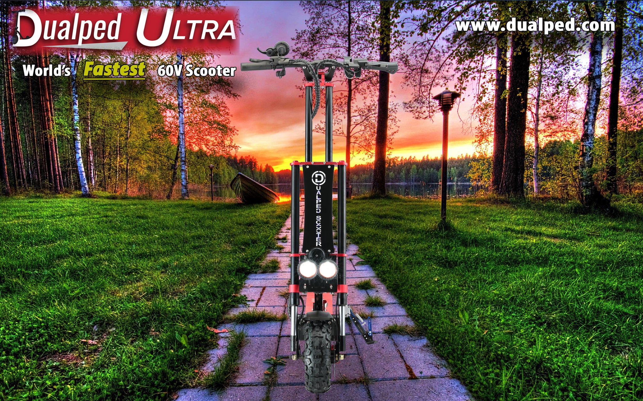 Dualped Ultra The World's Fastest 60V Electric Scooter..ONLY $1999 USD