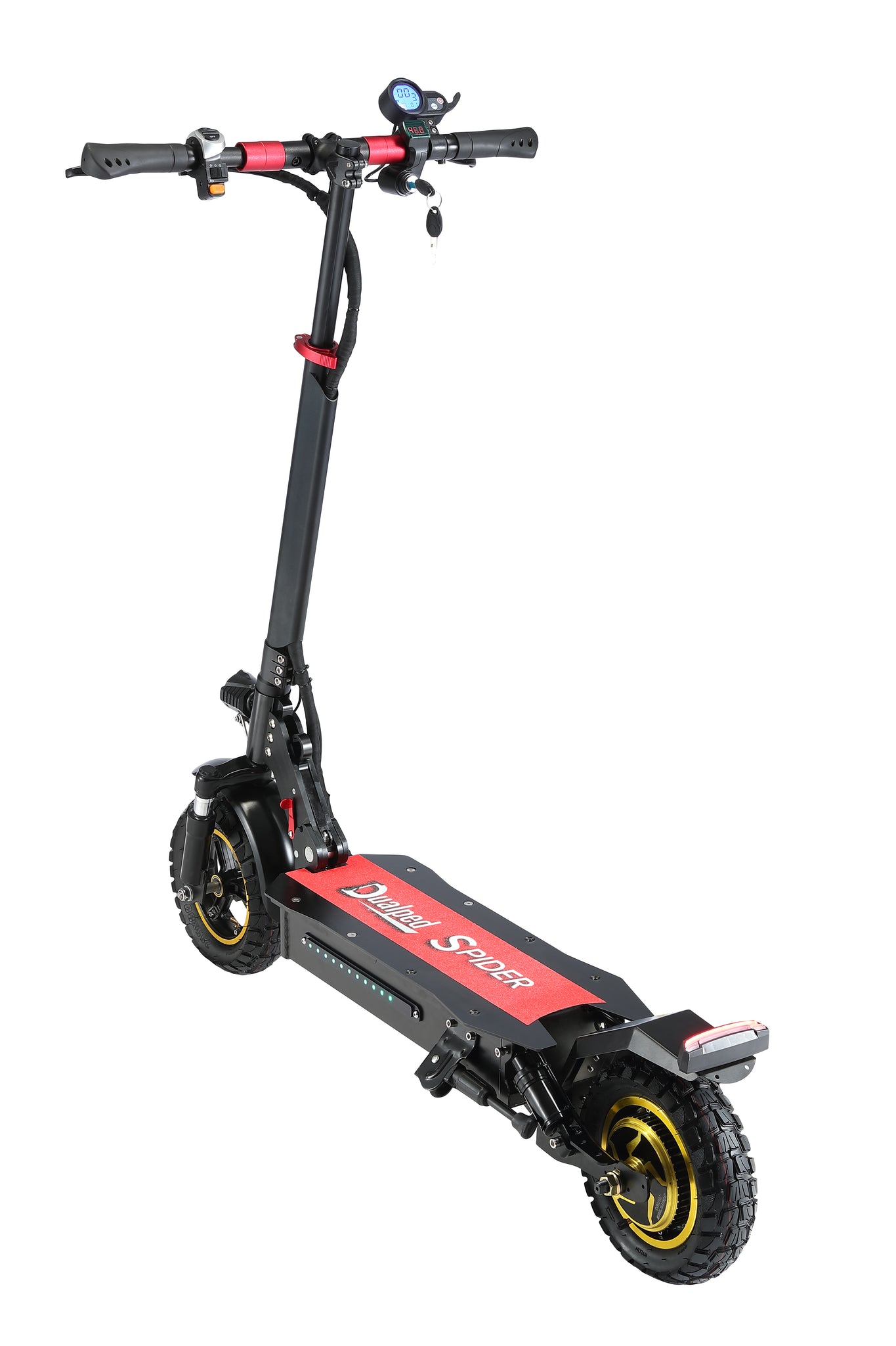 Dualped Spider 48V 1000W up to 50km/h 31mph with Turning Signals, Lit Deck, Mobile Phone USB Charging port & Seat Included - ONLY $999 USD