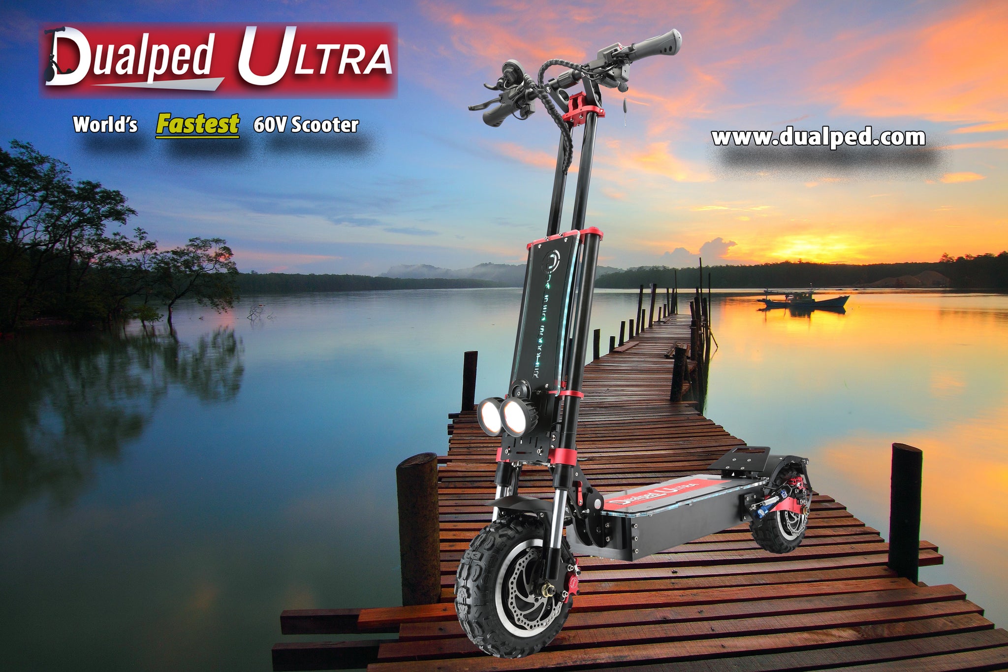 Dualped Ultra The World's Fastest 60V Electric Scooter..ONLY $1999 USD