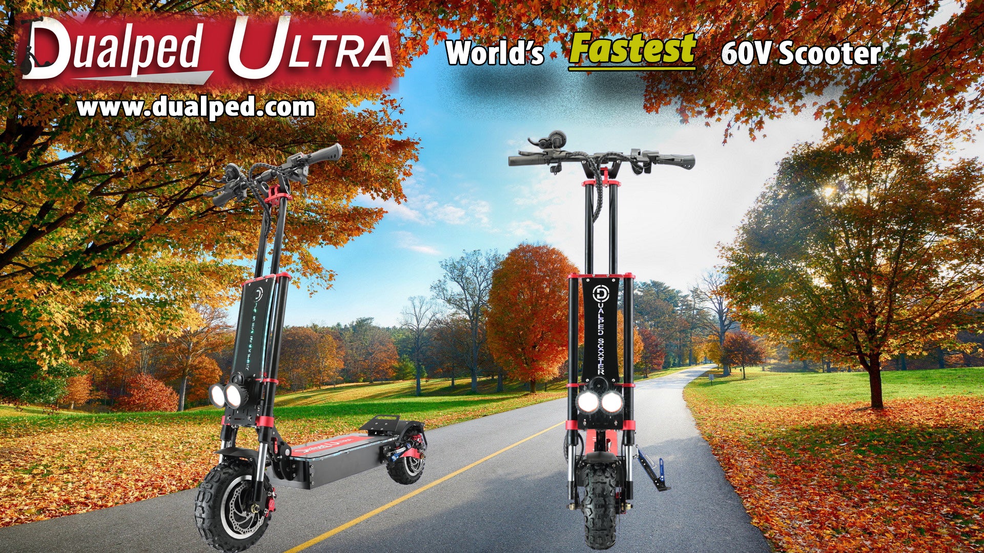 Dualped Ultra The World's Fastest 60V Electric Scooter..ONLY $1999 USD