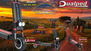 Dualped Ultra The World's Fastest 60V Electric Scooter..ONLY $1999 USD